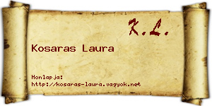 Kosaras Laura névjegykártya